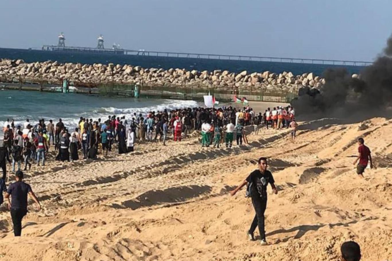 İşgal rejimi Filistinli göstericilere saldırdı: 15 yaralı İşgal rejimi Filistinli göstericilere saldırdı: 15 yaralı